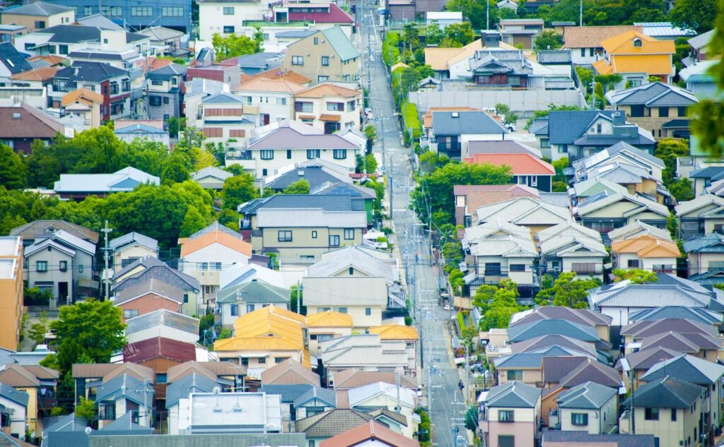 日本の住宅街の風景